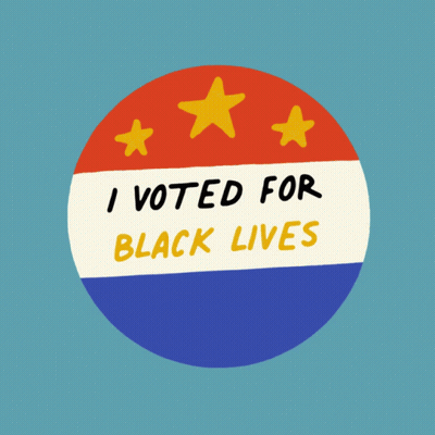 I Voted Black Lives Count My Vote Sticker GIF