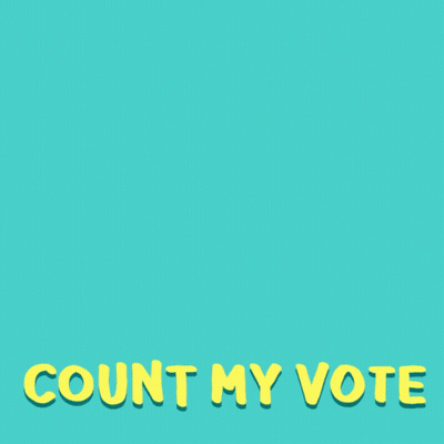 I Voted For The Climate And Count My Vote Poster GIF