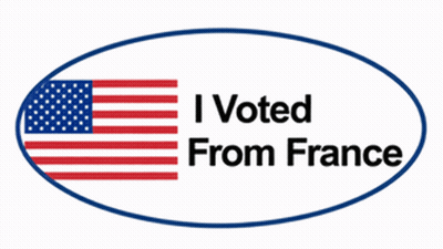 I Voted From Abroad Sticker GIF