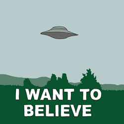 I Want To Believe Santa Animation GIF