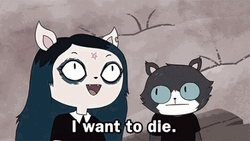 I Want To Die Claire D'Lune GIF