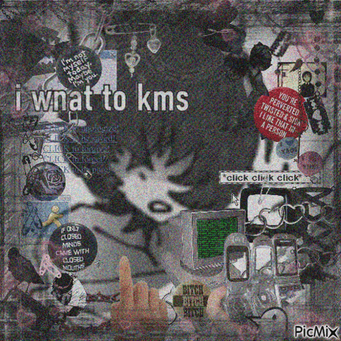 I Want To KMS Collage GIF