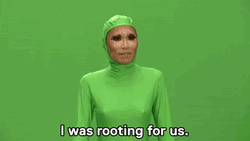 I Was Rooting For You Green Costume Rupaul GIF