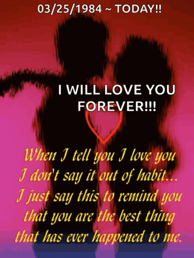 I Will Love You Forever Poster GIF
