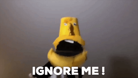 I Will Not Be Ignored Puppet Head GIF