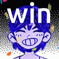 I Win Anime Boy Omori Smiling GIF