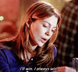 I Win Meredith Gray Grey's Anatomy GIF