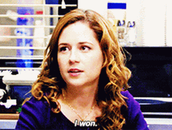 I Win Pam Beesly The Office GIF