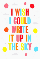 I Wish I Could Write Happy Heavenly Birthday GIF