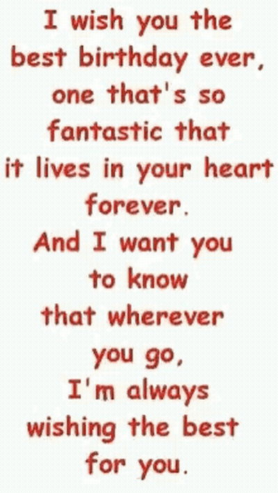 I Wish You The Best Birthday Ever Fantastic Heart Forever GIF