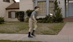 Iain Armitage Walking Fast Leaving Worries Behind GIF