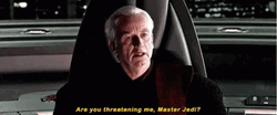Ian McDiarmid It's Treason Then Your Threatening Me Master Jedi GIF