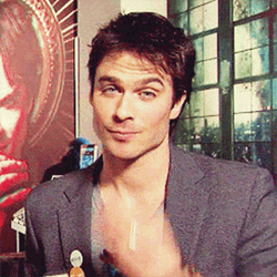Ian Somerhalder Blowing Kiss GIF