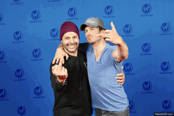 Ian Somerhalder Posing With A Fan GIF