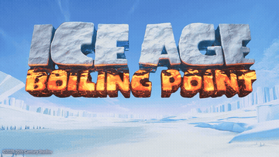 Ice Age Boiling Point Logo With Snowy Landscape GIF