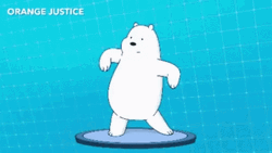 Ice Bear Cabbage Patch Dance GIF
