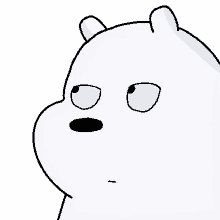 Ice Bear Eye Roll Whatever Yeah Right GIF