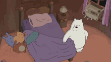 Ice Bear Going To Bed No Blanket No Pillow