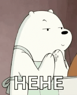 Ice Bear Scheming GIF