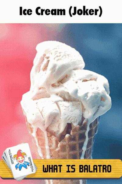 Ice Cream Cone With Joker Words GIF