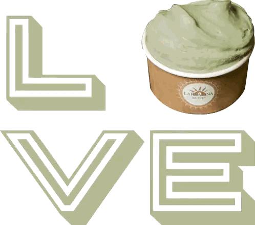 Ice Cream Cup With Love Sticker