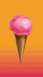 Ice Cream Melting Summer Art GIF
