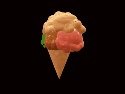 Ice Cream Spinning 3d Model