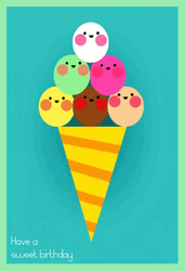 Ice Cream Sweet Birthday GIF