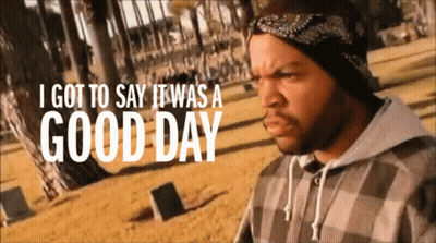 Ice Cube Says It Was A Good Day In A Cemetery GIF