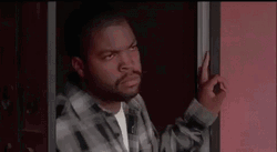Ice Cube Slamming Door Arrogantly GIF