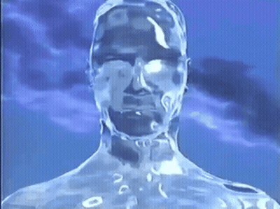 Ice Cube With Purple Flower GIF