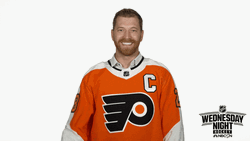Ice Hockey Player Claude Giroux Smile And Wave GIF