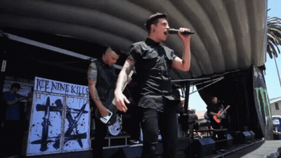 Ice Nine Kills Performing On Stage GIF