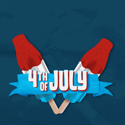 Ice Popsicle Happy Fourth Of July GIF