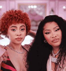 Ice Spice And Nicki Minaj Singing GIF
