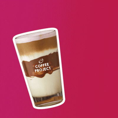 Iced Nutella Berries Latte With Coffee Project Sticker GIF