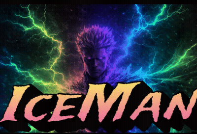 Iceman Poster With Lightning GIF