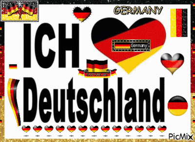 Ich Deutschland Poster With Heart GIF