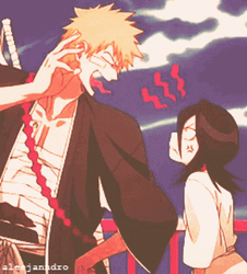 Ichigo Kurosaki Rukia Teasing Bully Anime GIF