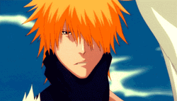 Ichigo Kurosaki Shinigami Attack Fight Bleach GIF