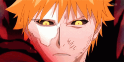 Ichigo Kurosaki Shinigami Hollow Crossover GIF