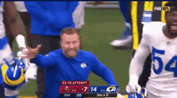 Ickey Shuffle Sean McVay Celebrating GIF