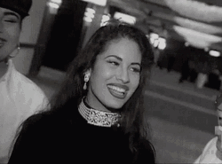Iconic Laughing Selena Quintanilla GIF