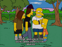 Identity Theft Bart Simpson GIF