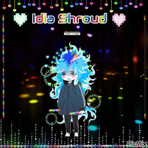 Idia Shroud Pixel Art Girl GIF