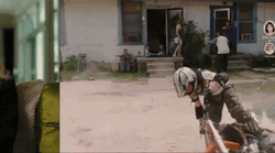 Idiocracy Fighting Throwing And Running GIF
