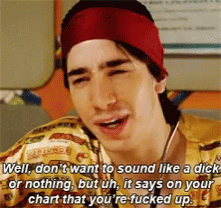 Idiocracy Justin Long Wearing Red Ribbon GIF