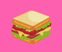 Idiot Sandwich In Colorful Background GIF