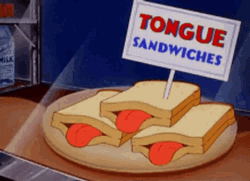 Idiot Sandwich With Tongue GIF