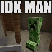 Idk I Don't Know Man Minecraft GIF